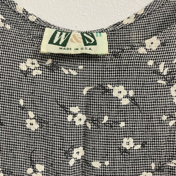 vintage made in the USA midi 90's flower dress - Picture 2 of 3